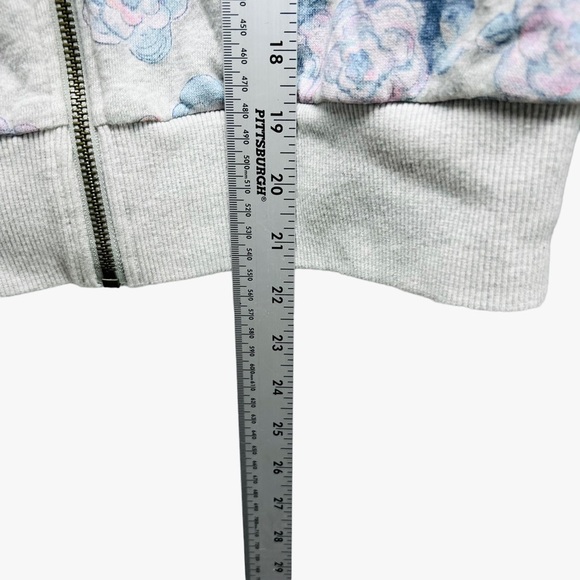 Rebecca Taylor La Vie Fabienne Floral Print Fleece Jacket Size Small - Picture 11 of 11